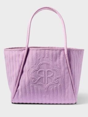 Roller Rabbit x Target Striped Large Terry Beach Tote Bag Lavender